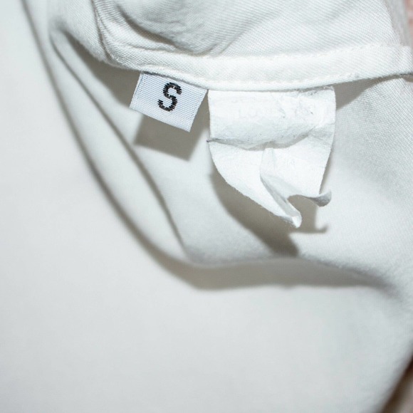 Jesse Kamm Women's steinem T-Shirt in Bone White Size Small - Picture 6 of 11